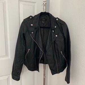Faux leather jacket